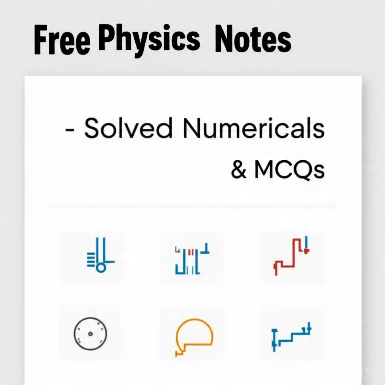 Free Physics Notes — Solved Numericals, MCQs & Important Formulas